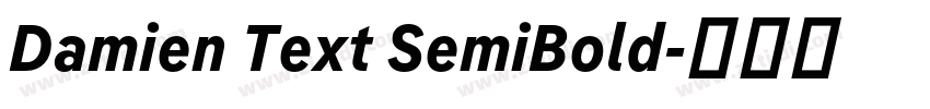 Damien Text SemiBold字体转换 Damien Text SemiBold字体转换